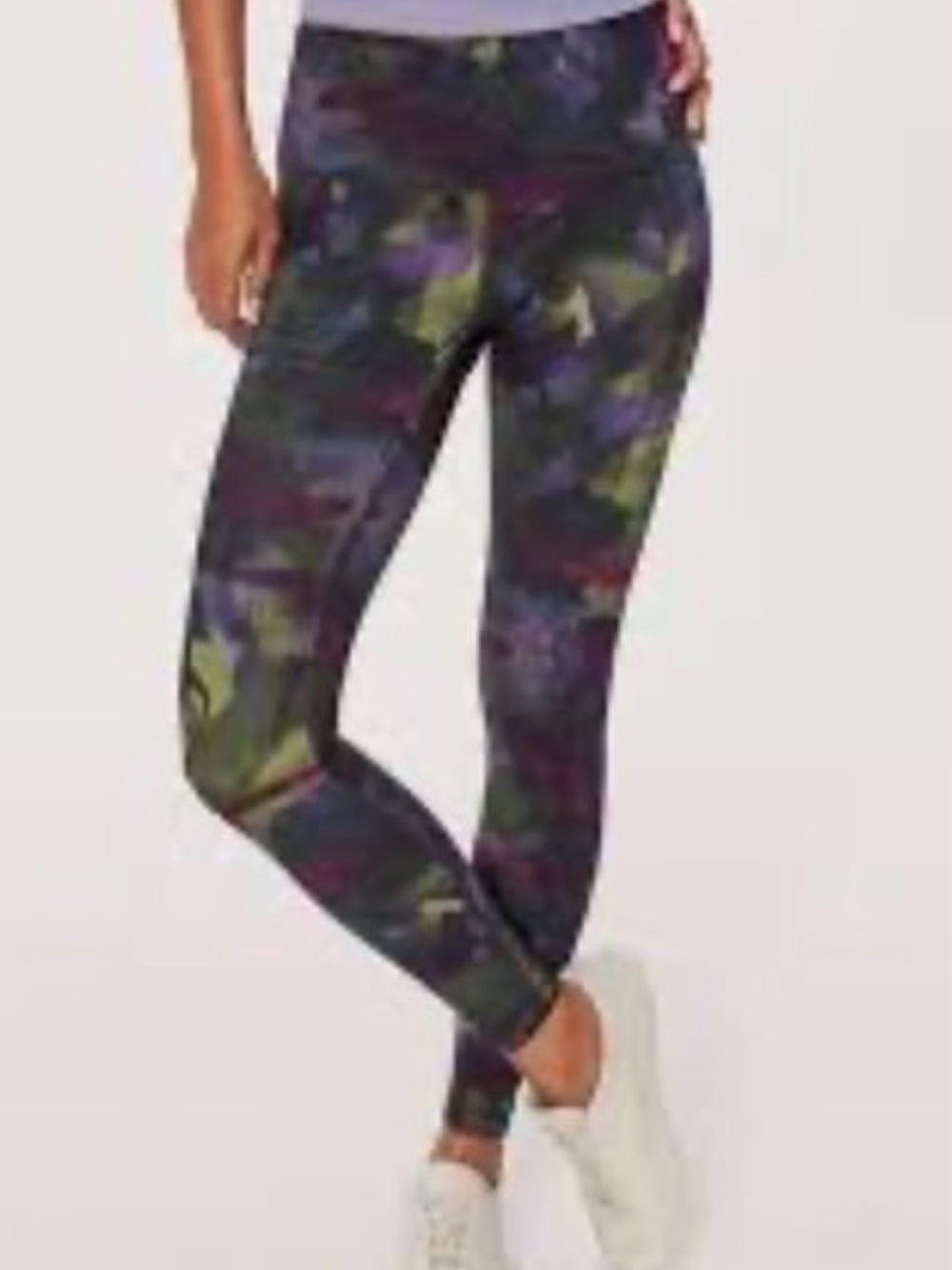 lululemon athletica Dark Multi-Color Printed High-Rise Leggings